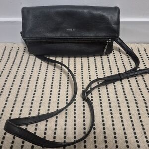 Matt & Nat Black Foldover Crossbody Bag